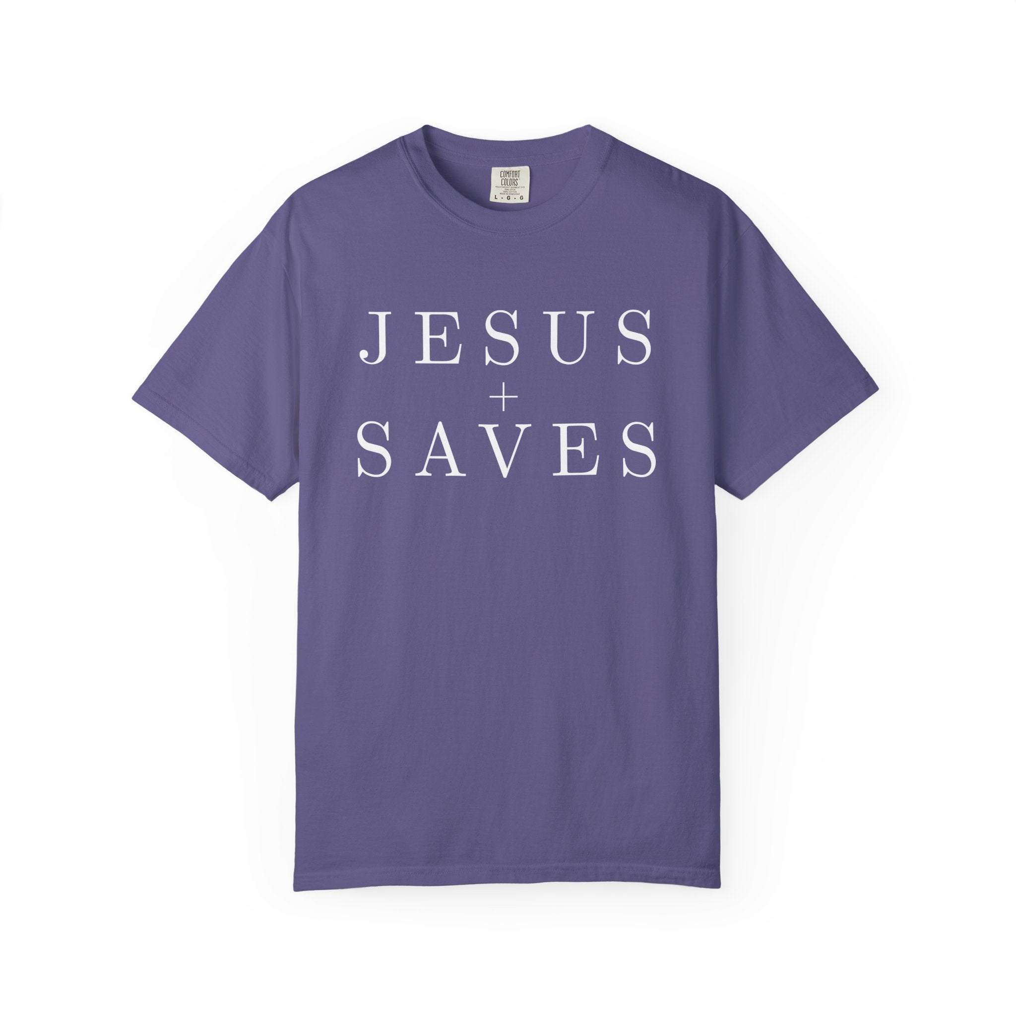 Jesus Saves T-shirt | Religious Faith Tee, Christian Typography Shirt