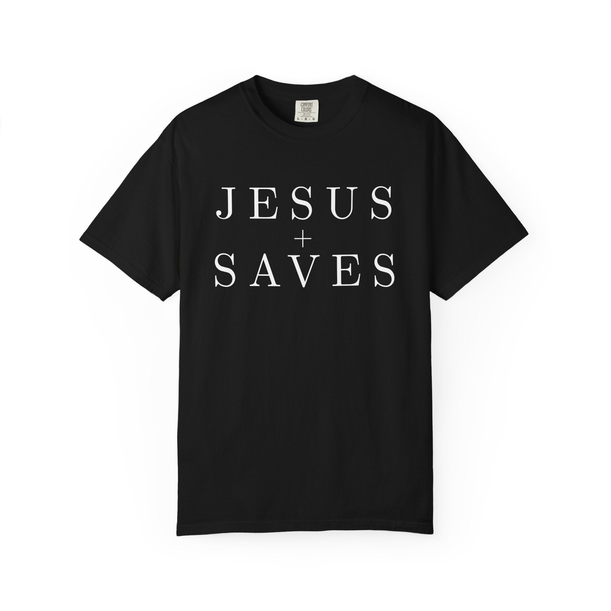 Jesus Saves T-shirt | Religious Faith Tee, Christian Typography Shirt