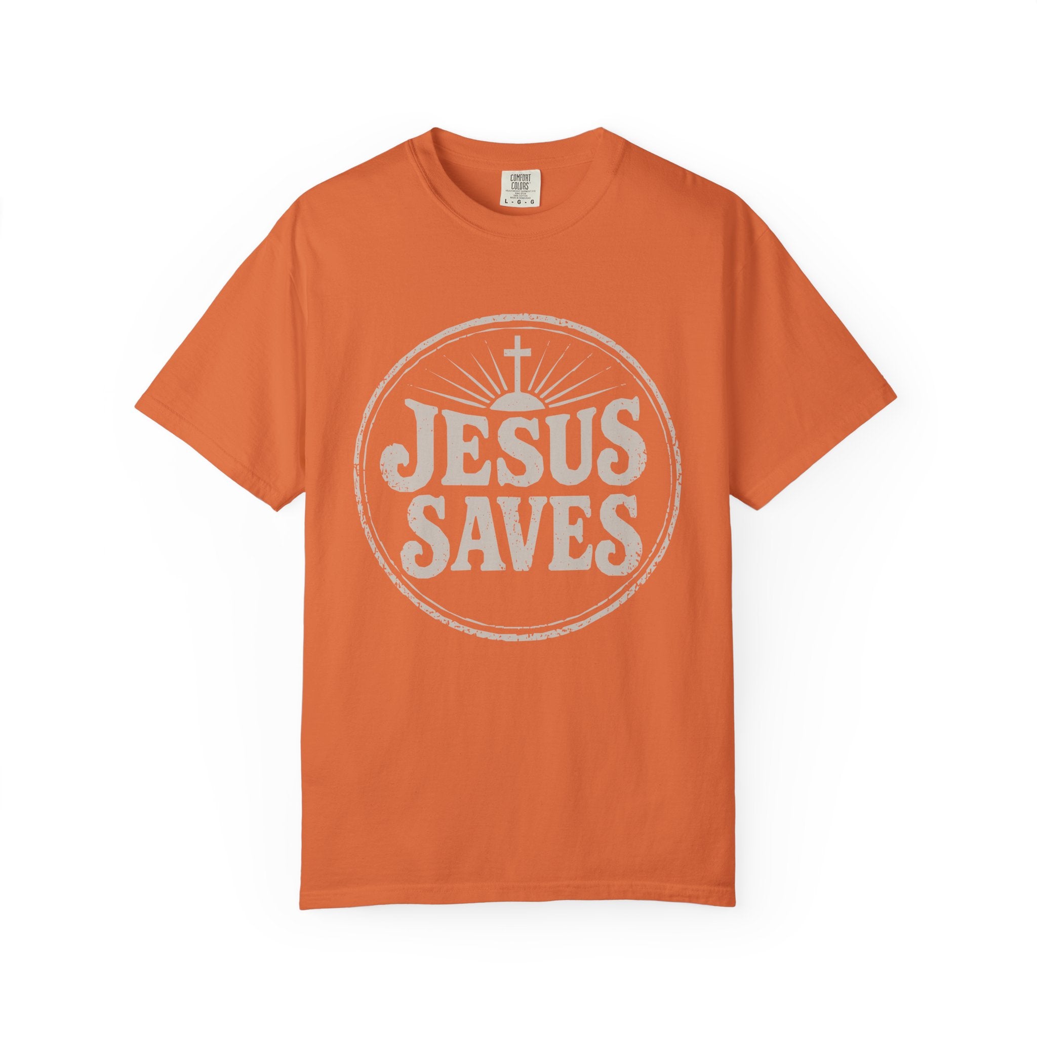 Jesus Saves Vintage T-shirt | Retro Cross Circle Christian Tee