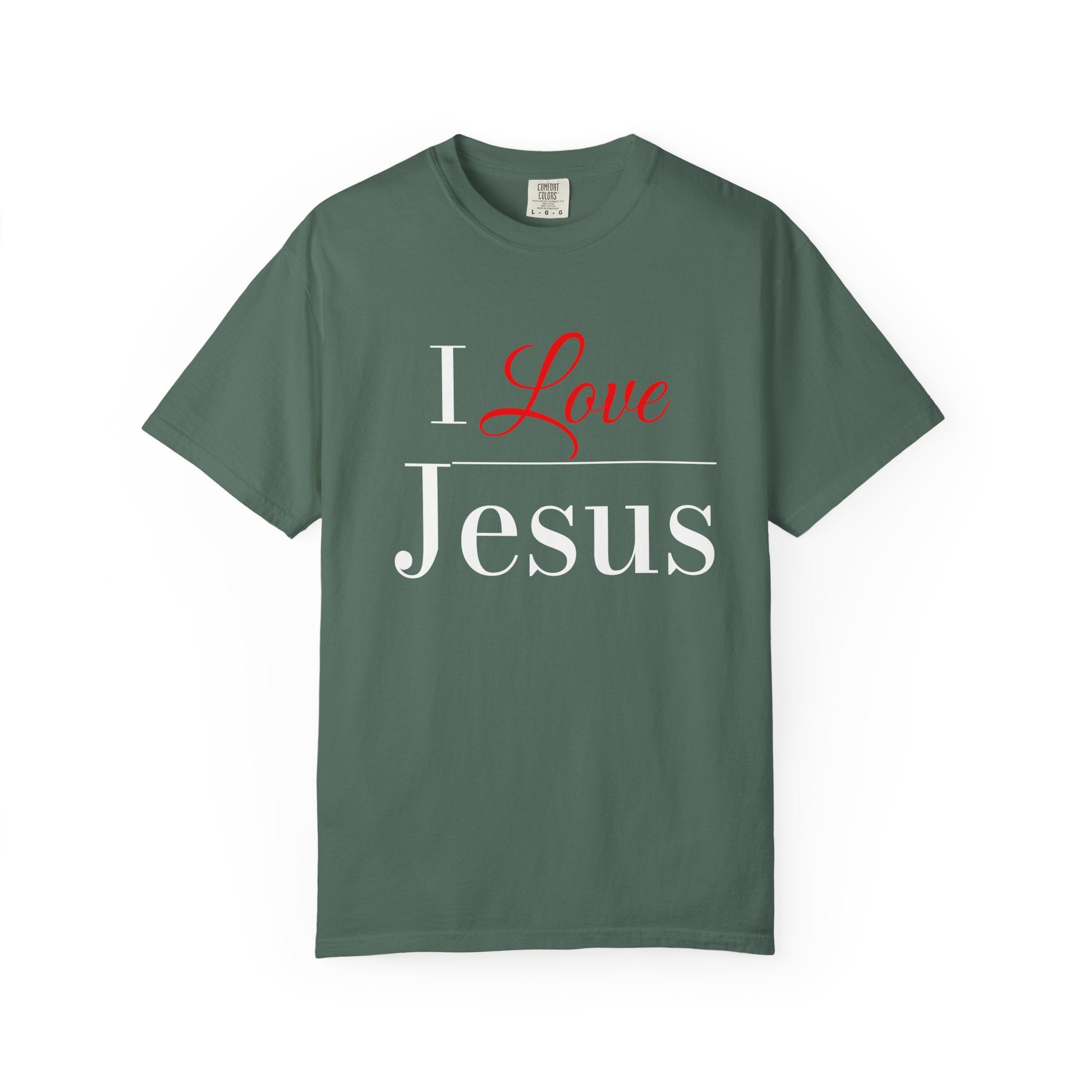 I Love Jesus T-shirt | Christian Faith Typography Shirt