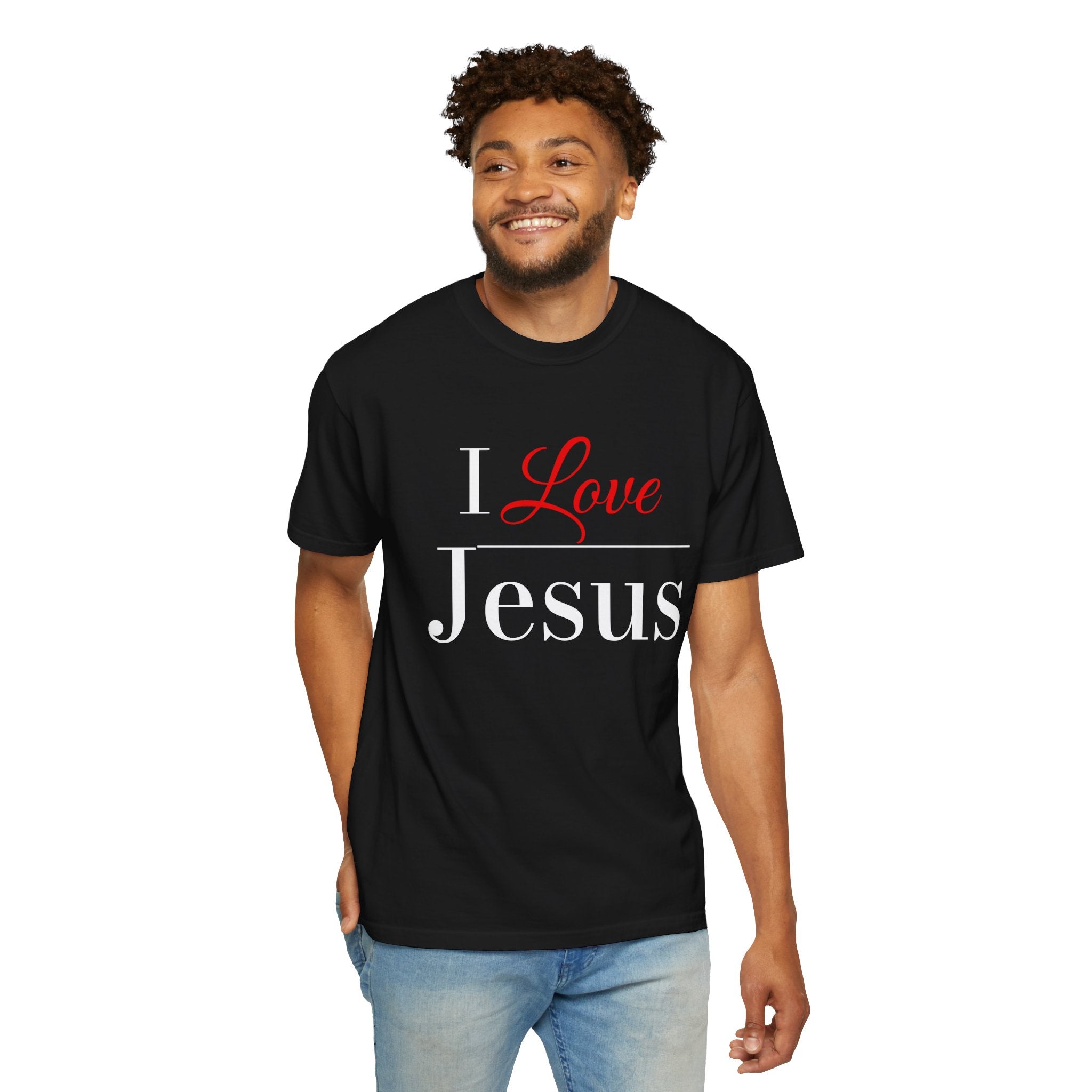 I Love Jesus T-shirt | Christian Faith Typography Shirt