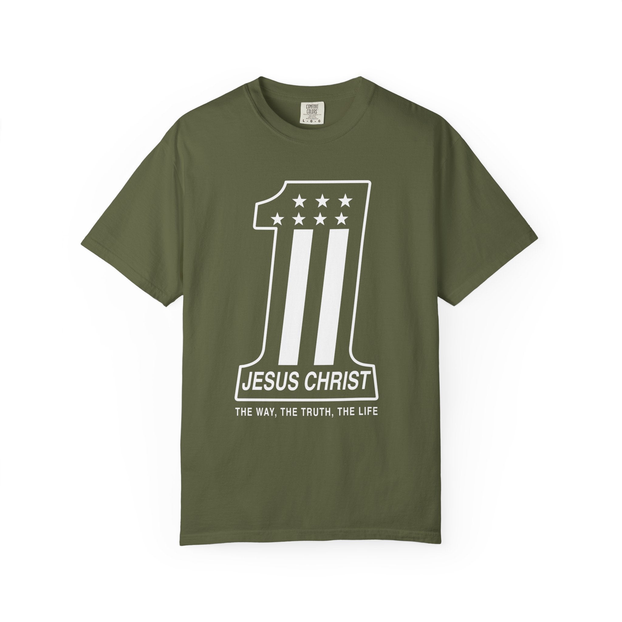 Jesus Christ Number One Flag T-shirt | Christian Faith Tee