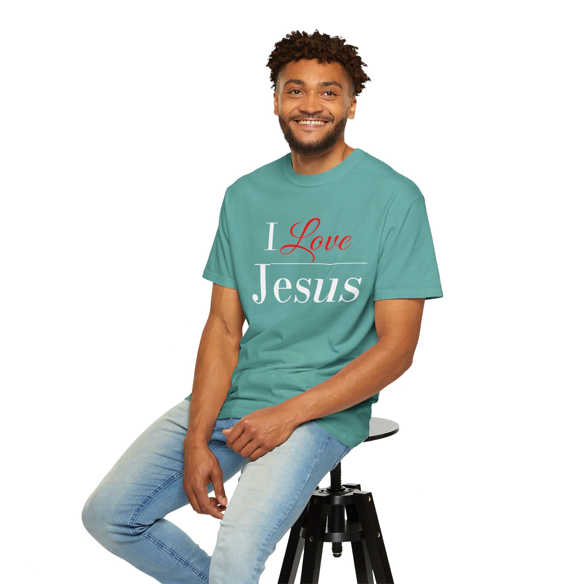 I Love Jesus T-shirt | Christian Faith Typography Shirt