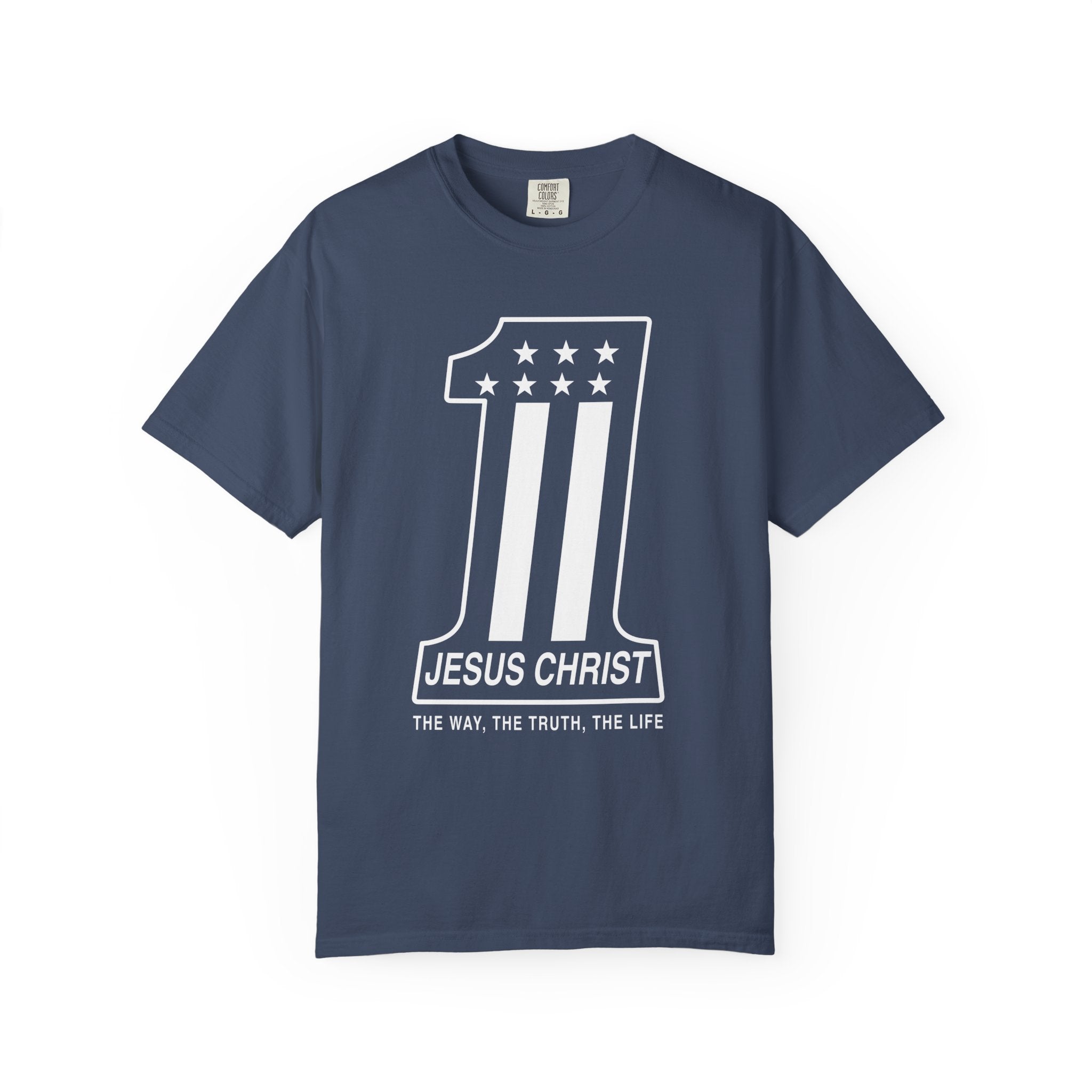 Jesus Christ Number One Flag T-shirt | Christian Faith Tee