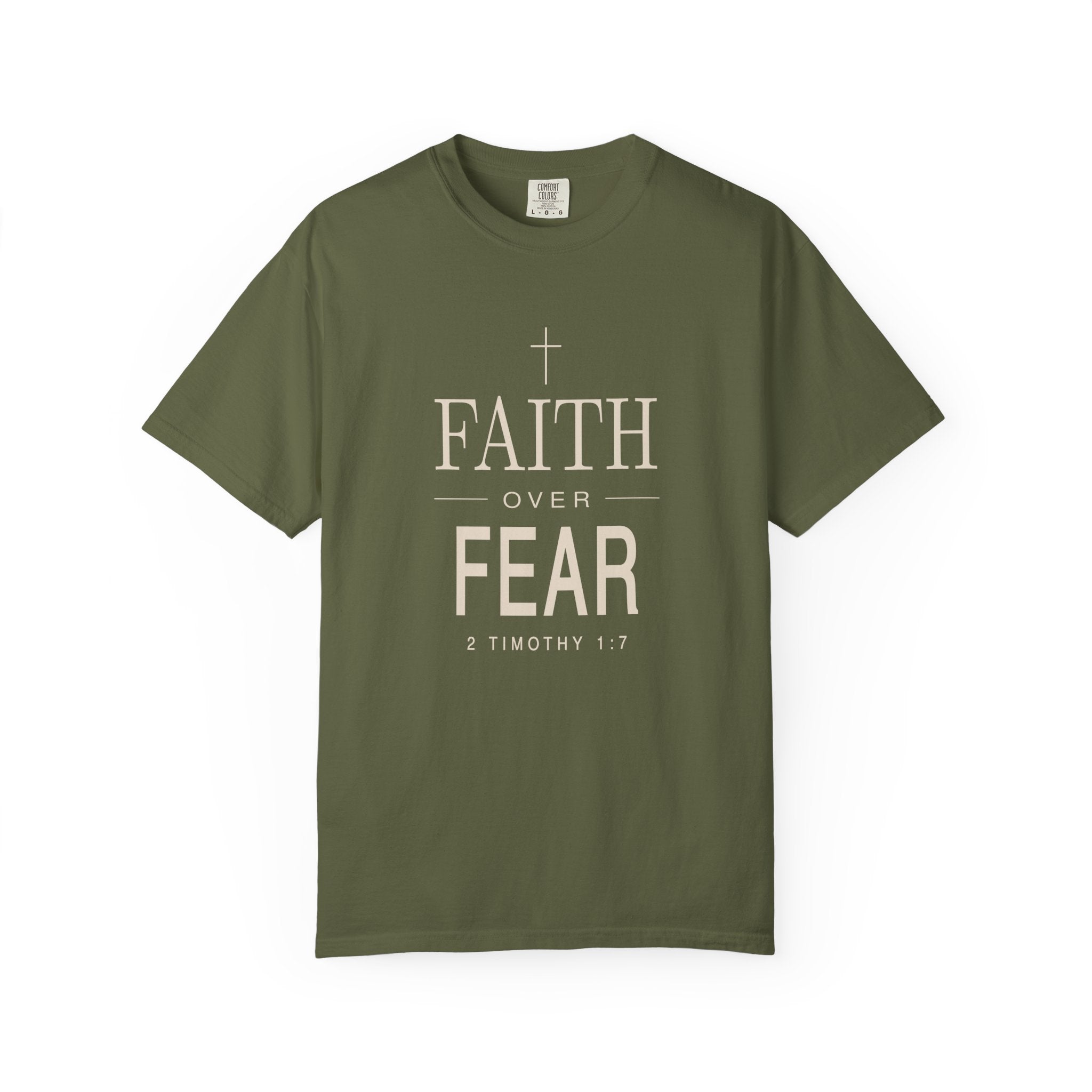 Faith Over Fear Scripture Tee | 2 Timothy 1:7 Christian T-Shirt