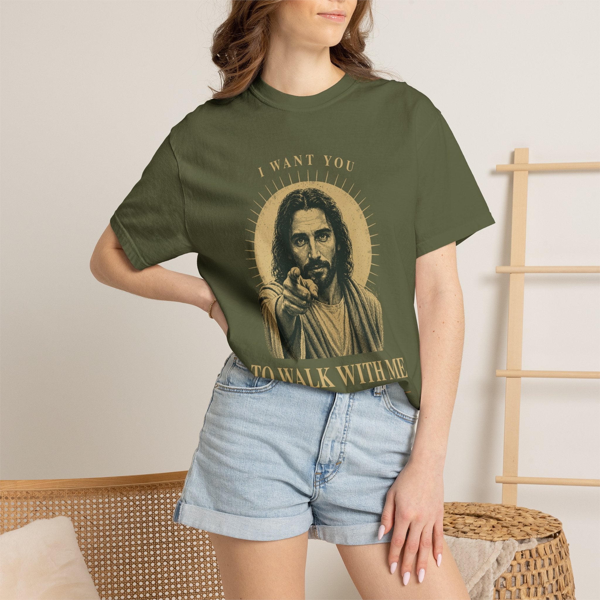 I Want You To Walk With Me Jesus T-Shirt | Religious Christian Tee