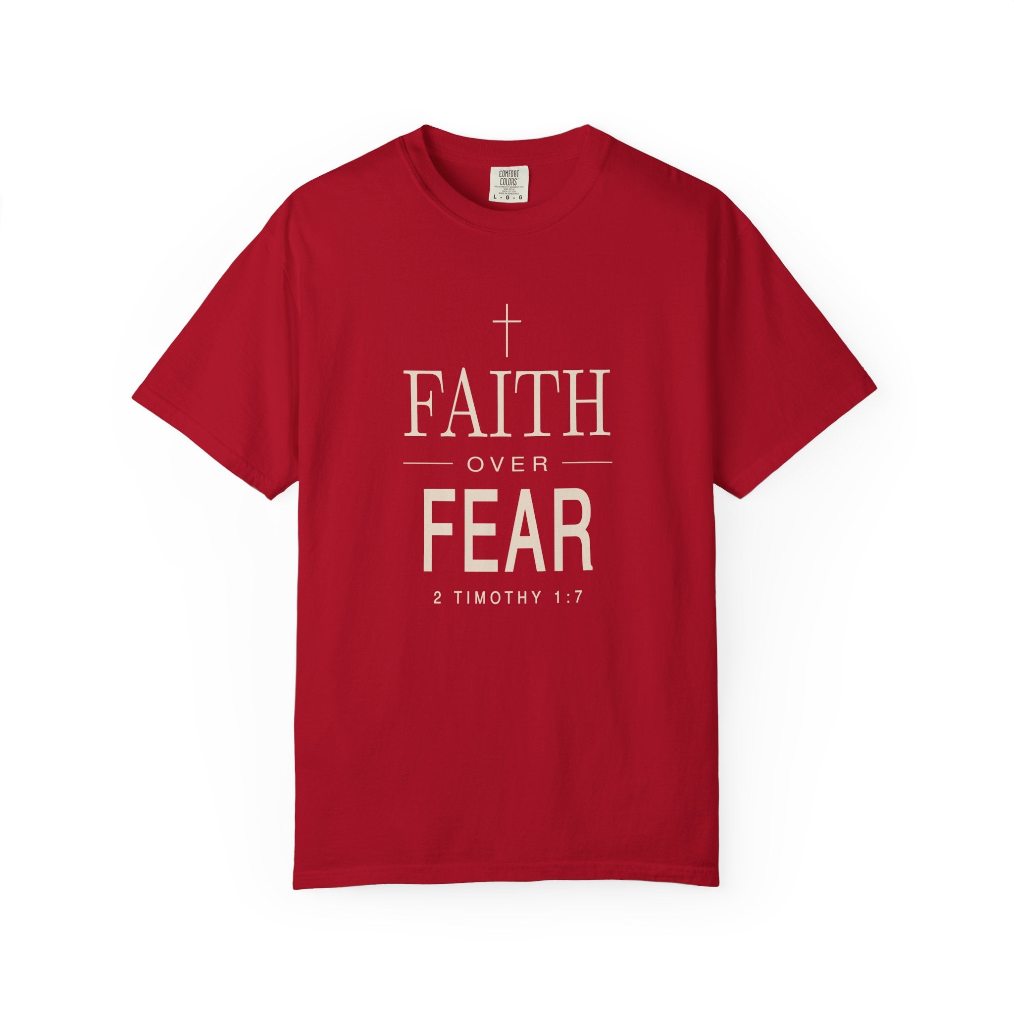 Faith Over Fear Scripture Tee | 2 Timothy 1:7 Christian T-Shirt