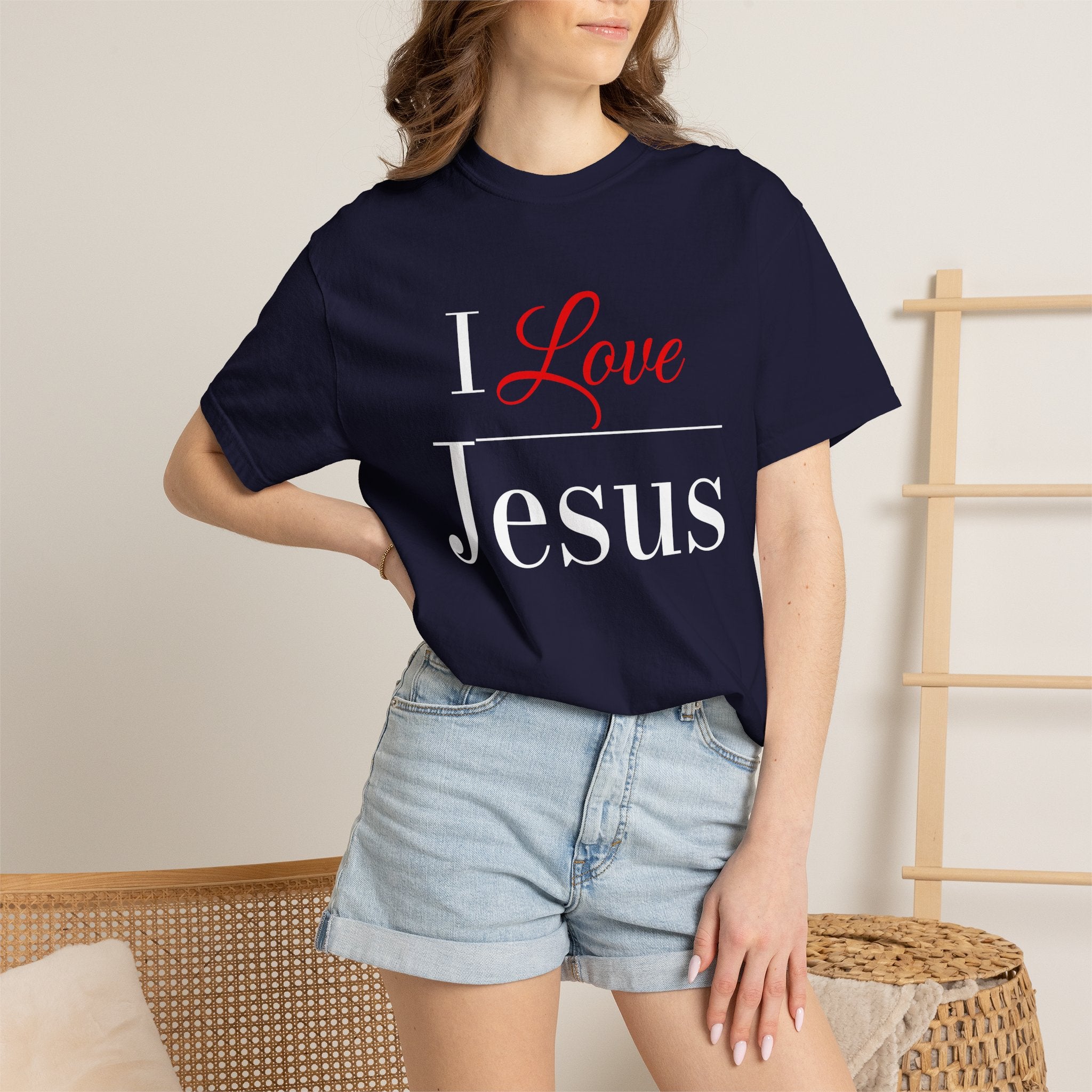 I Love Jesus T-shirt | Christian Faith Typography Shirt
