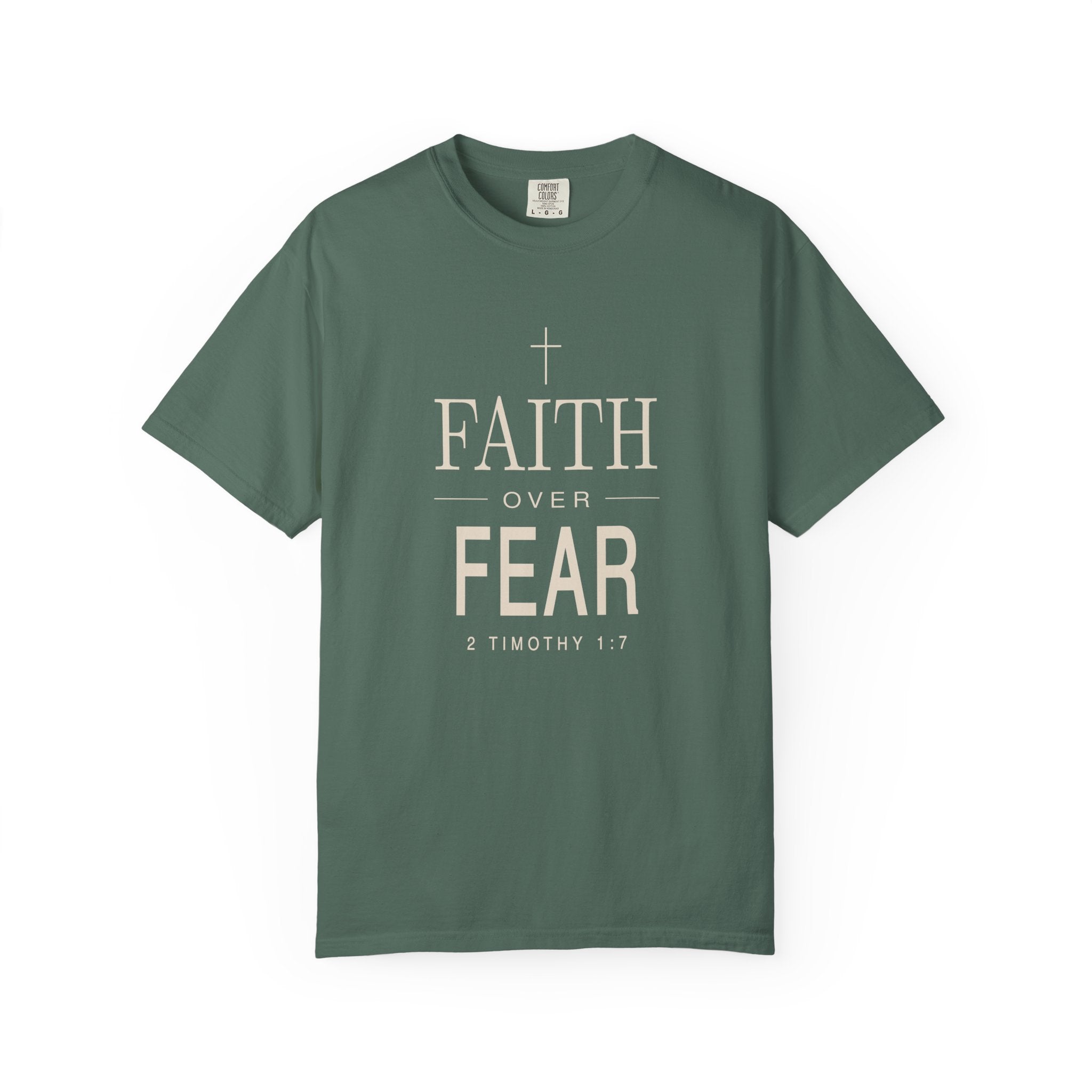 Faith Over Fear Scripture Tee | 2 Timothy 1:7 Christian T-Shirt
