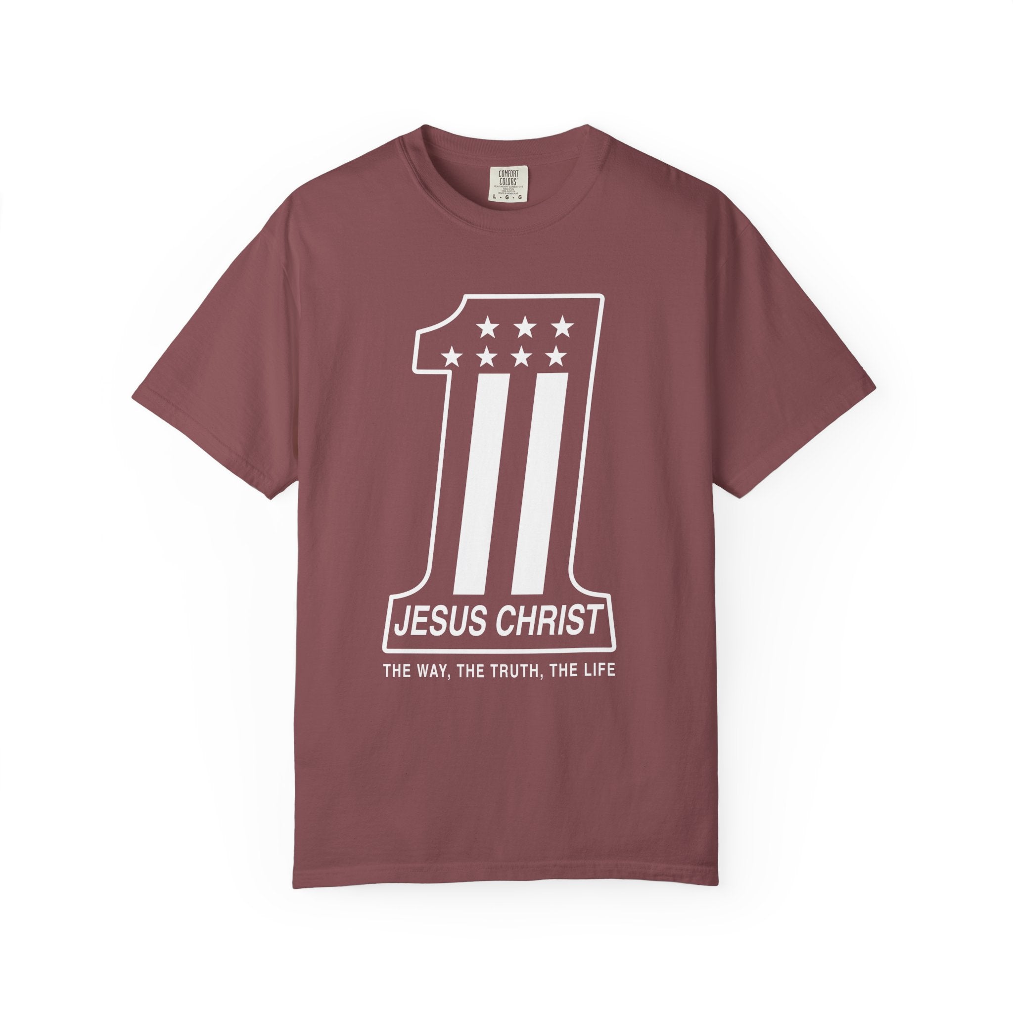 Jesus Christ Number One Flag T-shirt | Christian Faith Tee