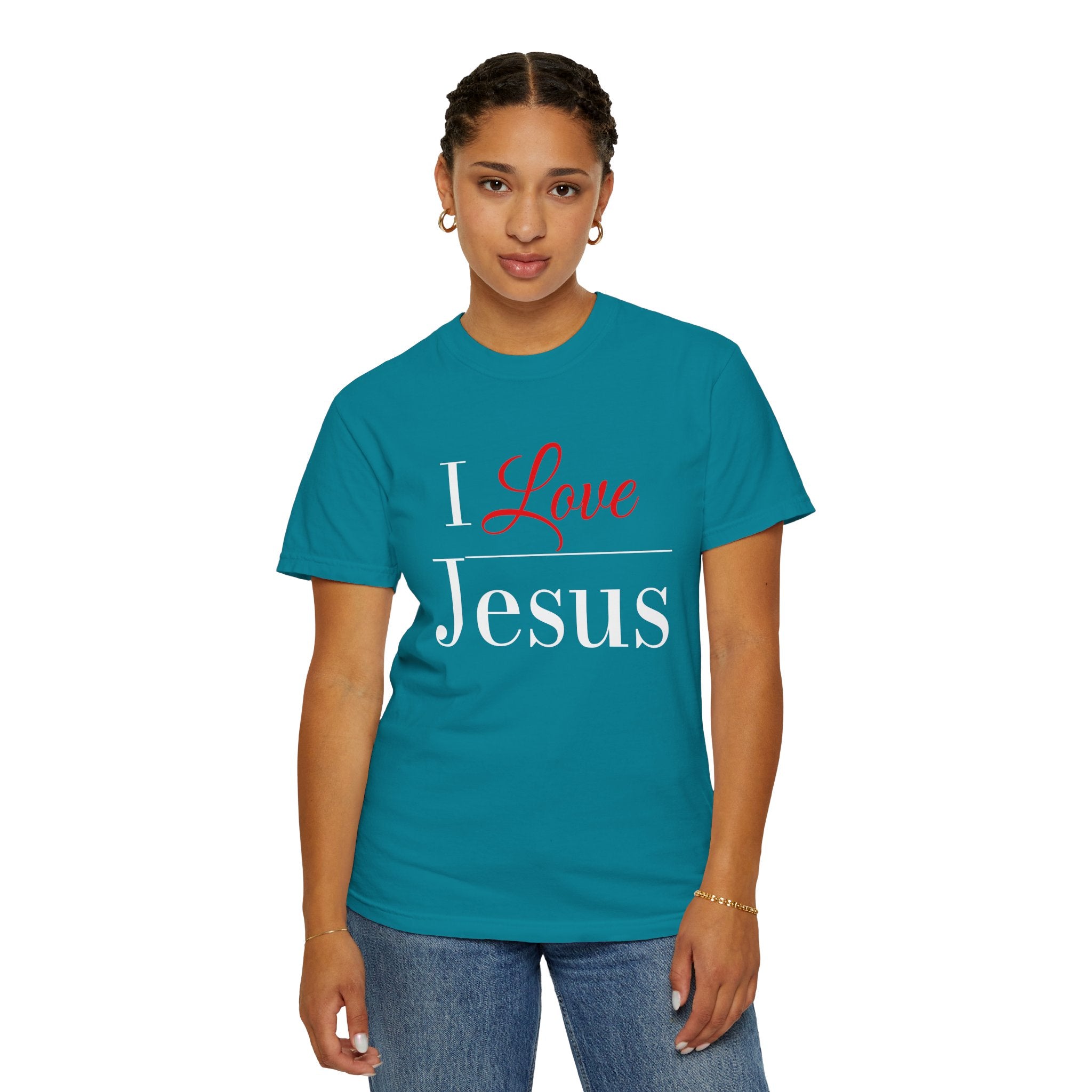 I Love Jesus T-shirt | Christian Faith Typography Shirt