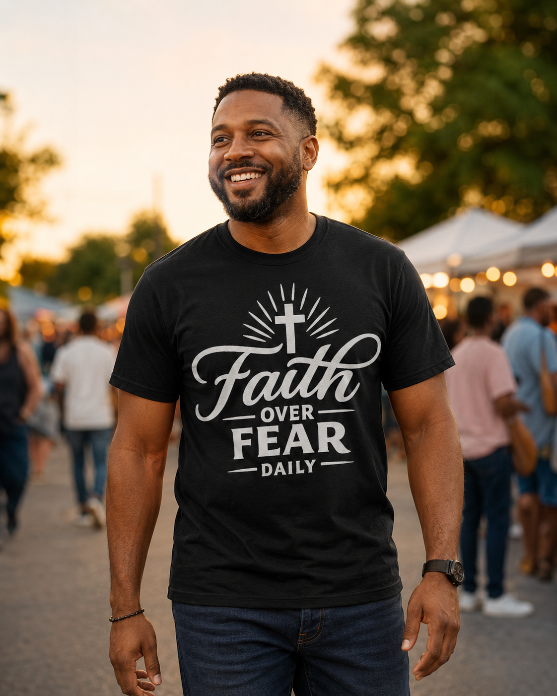 Faith Over Fear Daily T-Shirt