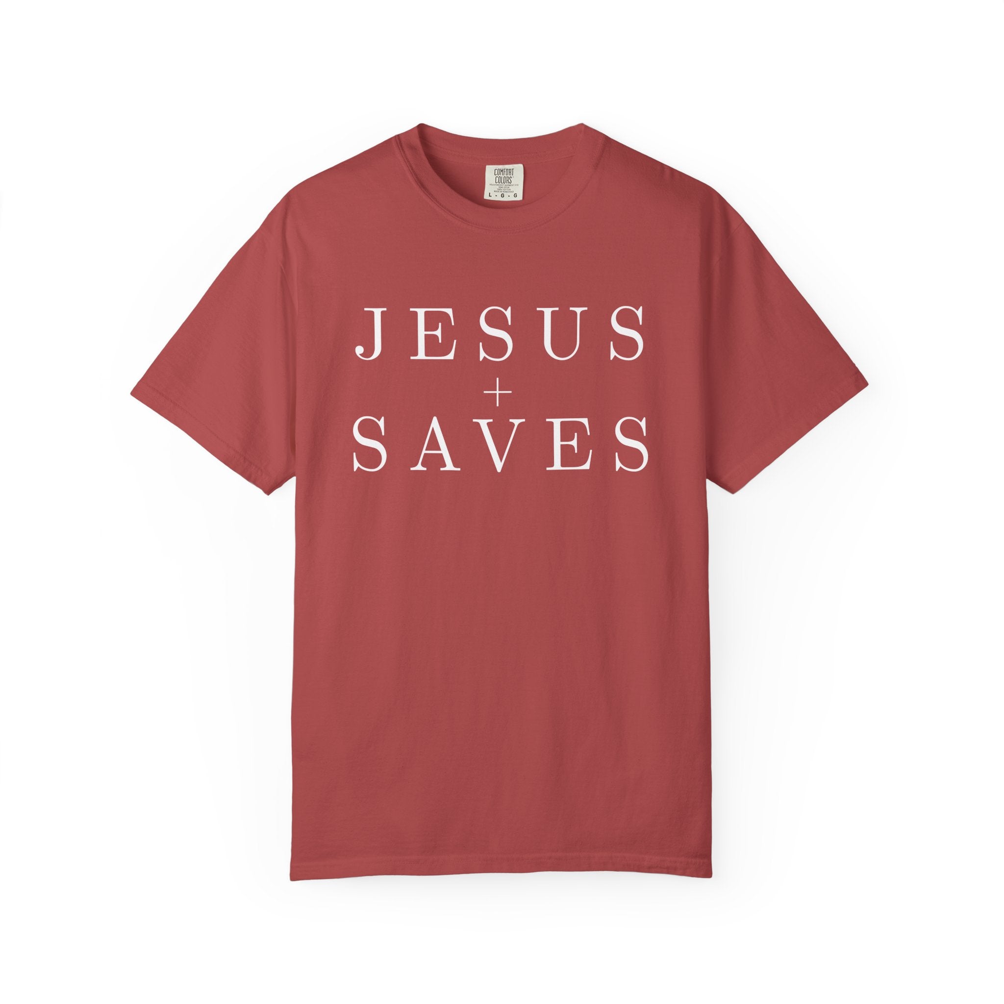 Jesus Saves T-shirt | Religious Faith Tee, Christian Typography Shirt