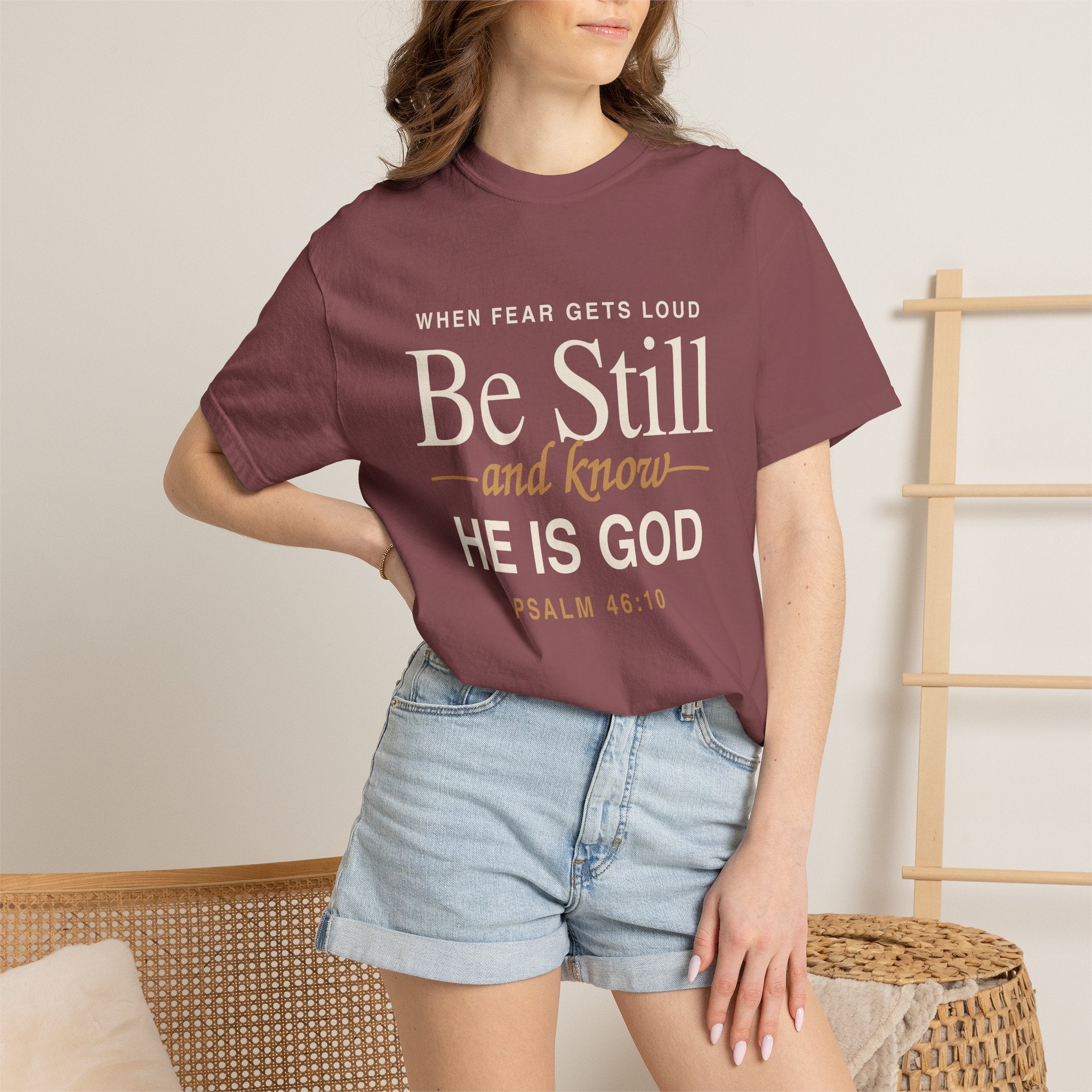 Be Still and Know Psalm 46:10 T-Shirt | Christian Scripture Tee