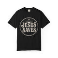 Jesus Saves Vintage T-shirt | Retro Cross Circle Christian Tee