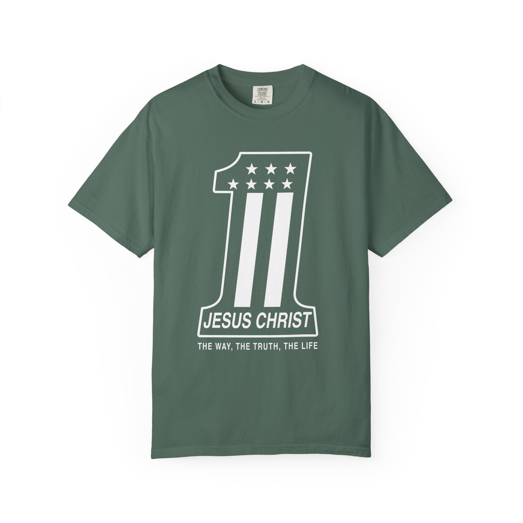 Jesus Christ Number One Flag T-shirt | Christian Faith Tee