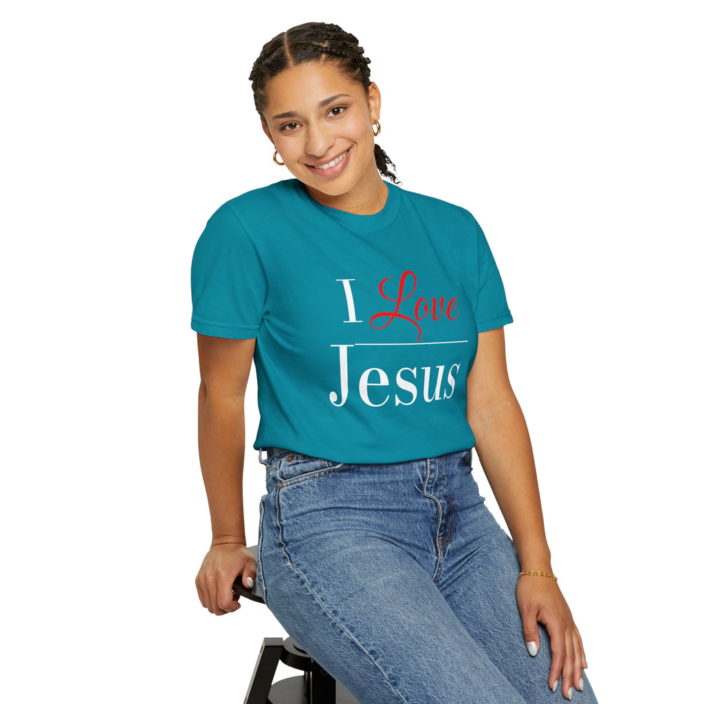I Love Jesus T-shirt | Christian Faith Typography Shirt