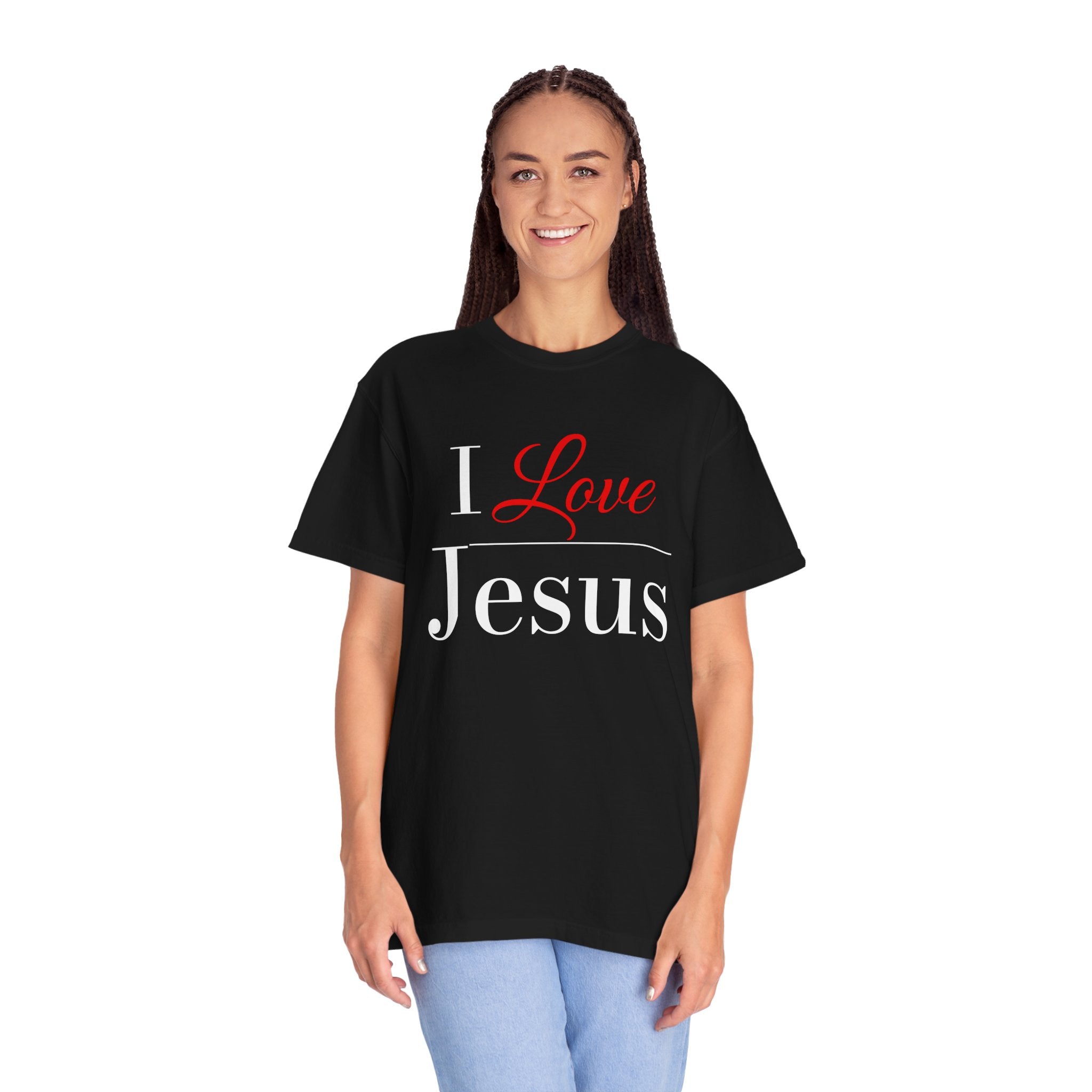 I Love Jesus T-shirt | Christian Faith Typography Shirt