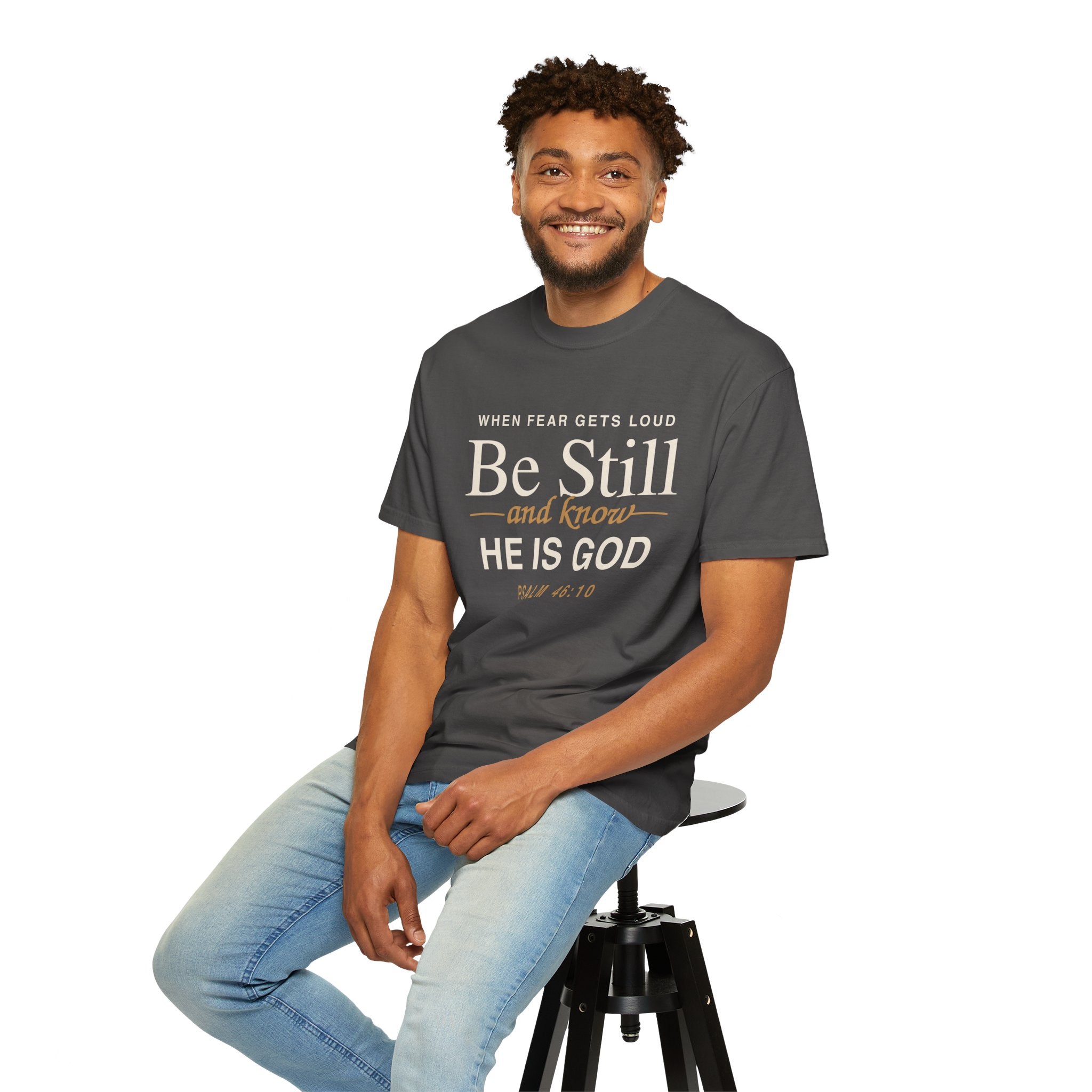 Be Still and Know Psalm 46:10 T-Shirt | Christian Scripture Tee