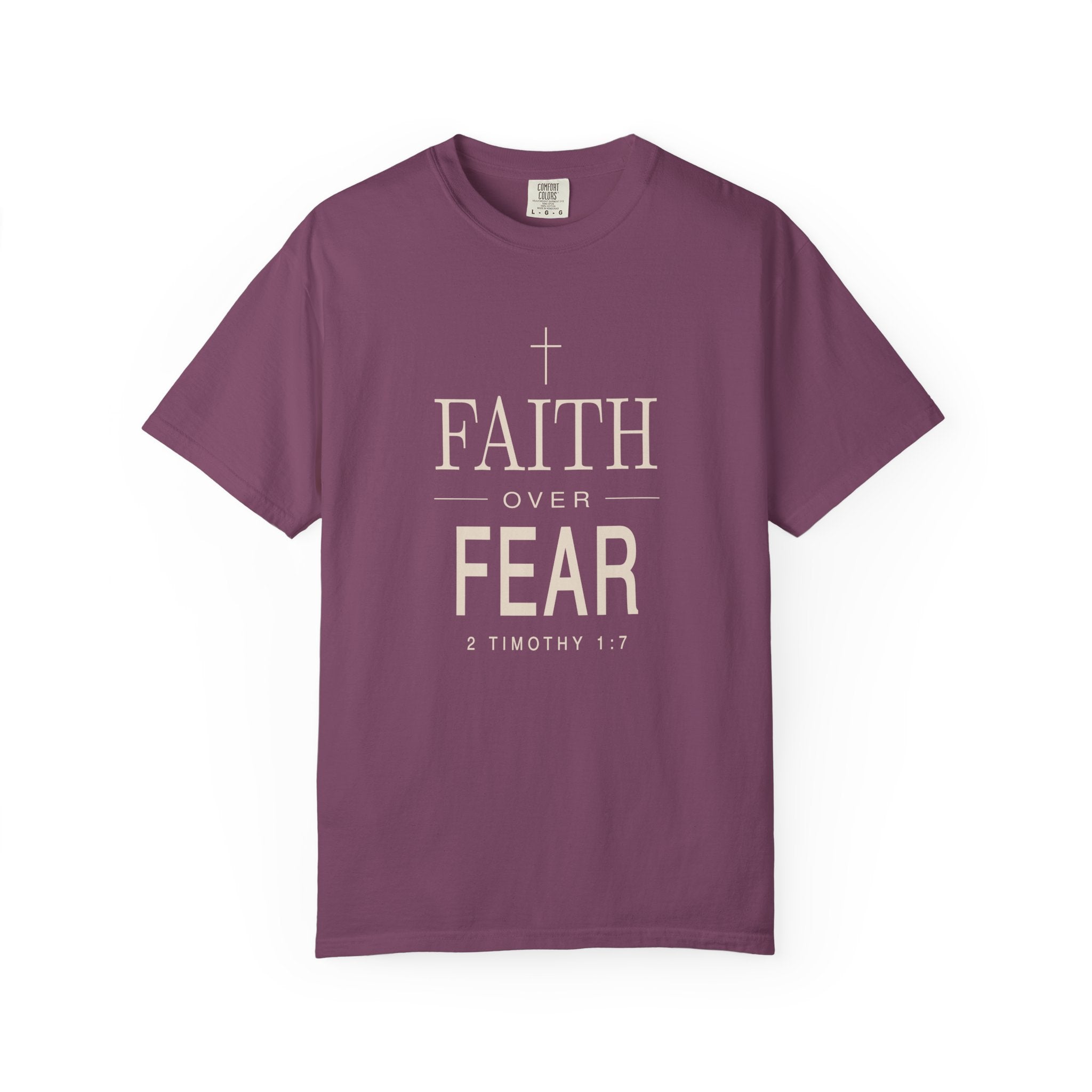 Faith Over Fear Scripture Tee | 2 Timothy 1:7 Christian T-Shirt