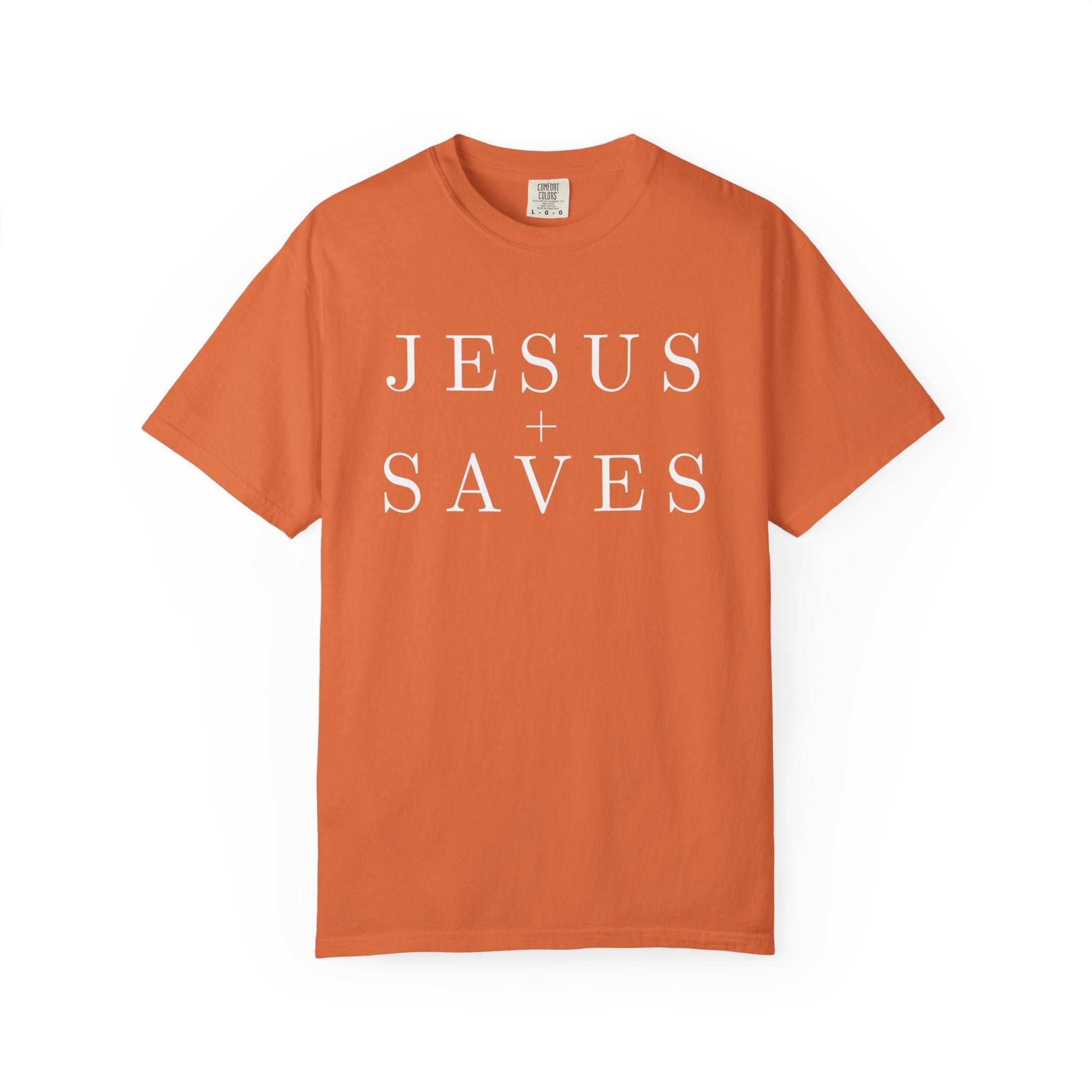 Jesus Saves T-shirt | Religious Faith Tee, Christian Typography Shirt