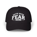 Faith Over Fear Embroidered Cap — Christian Baseball Hat with 2 Tim 1:7 Scripture