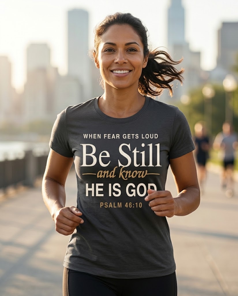 Be Still and Know Psalm 46:10 T-Shirt | Christian Scripture Tee